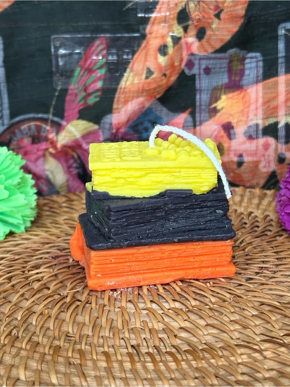 Handmade Triple Spell Book Candle – Curses & Potions